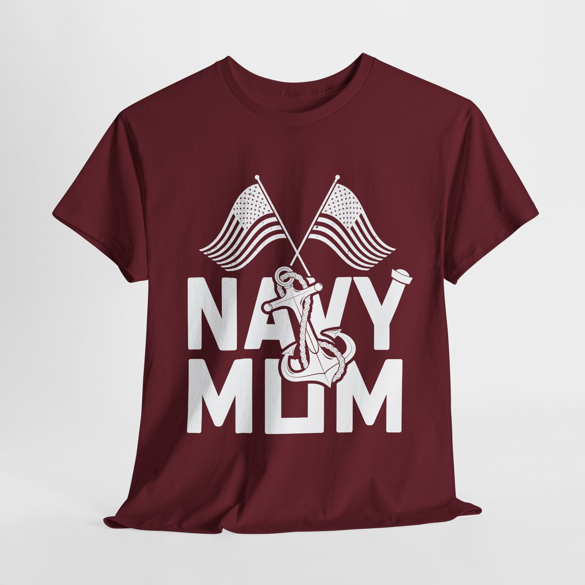 Mom T-Shirt – Navy Mom Design