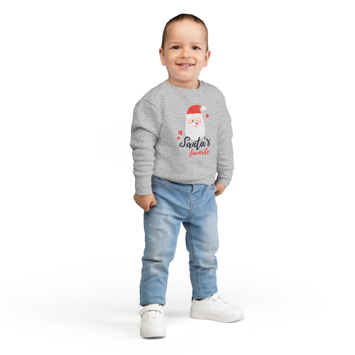 Toddler Sweatshirt — "Santa's Favorite" Cute Kids Christmas Pullover