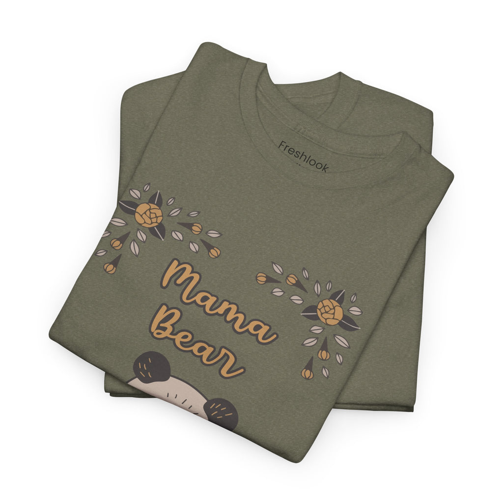 Mom T-Shirt - Mama Bear with Cute Panda Design