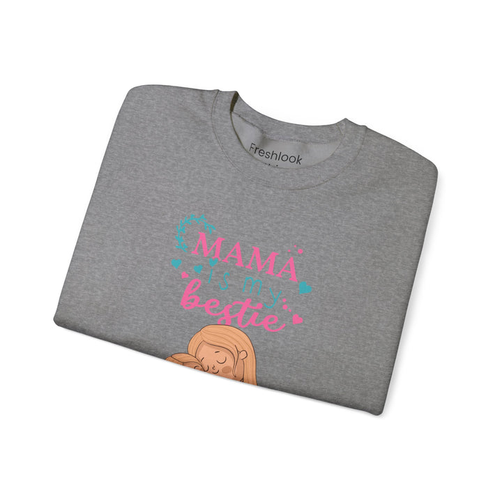 Mom's Sweatshirt - Mama Is My Bestie Design