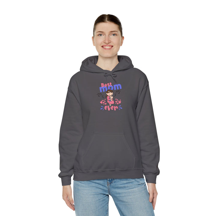 Mom's Unisex Hooded Sweatshirt - Best Mom Ever Design