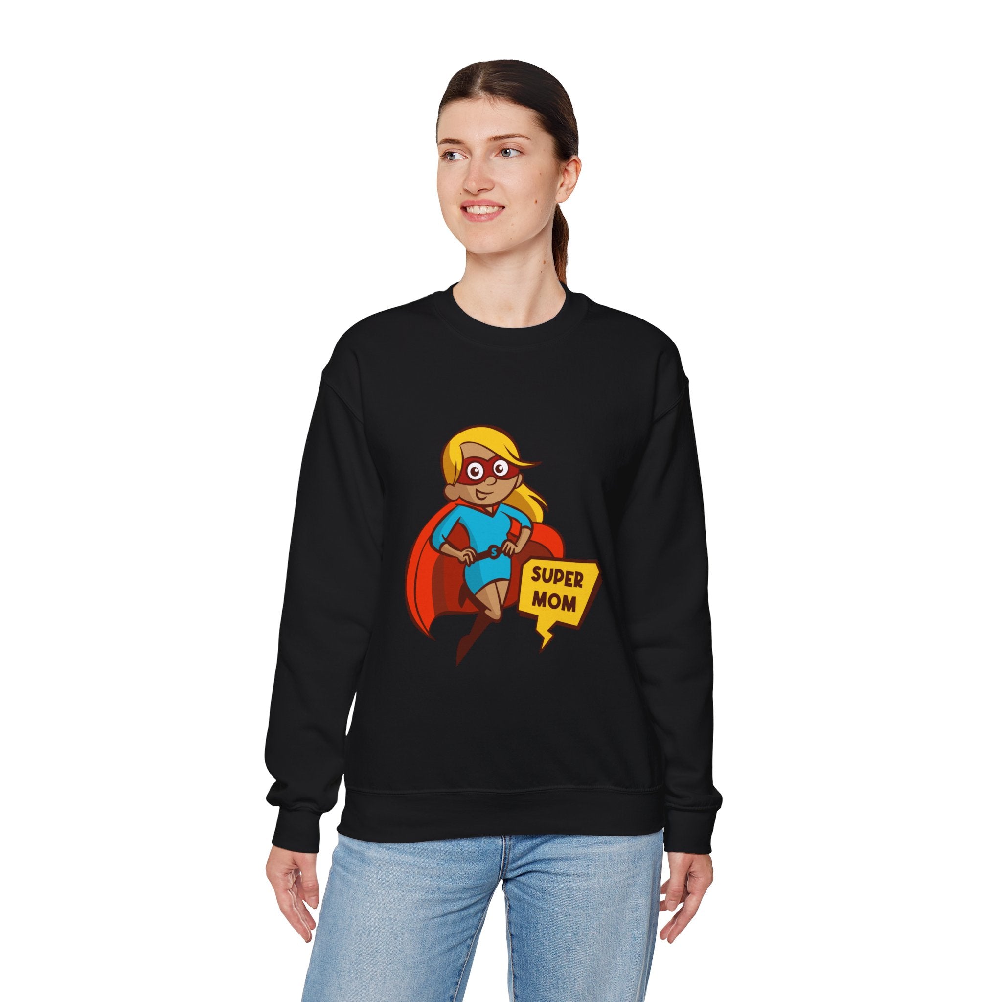 Mom Sweatshirt - Super Mom Design