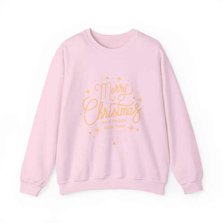 Merry Christmas Crewneck Sweatshirt — Gold Script Holiday Sweater