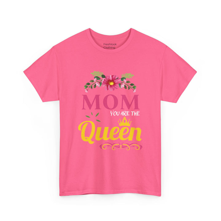 Mom's T-shirt - MOM You Are The Queen Floral Design