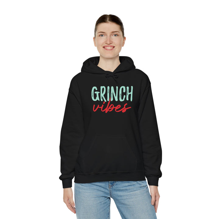 Grinch Vibes Unisex Hoodie - Cozy Holiday Sweatshirt for Christmas Spirit