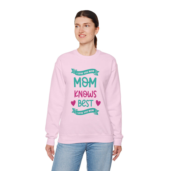 Mom's Sweatshirt - I Love You Mom Design