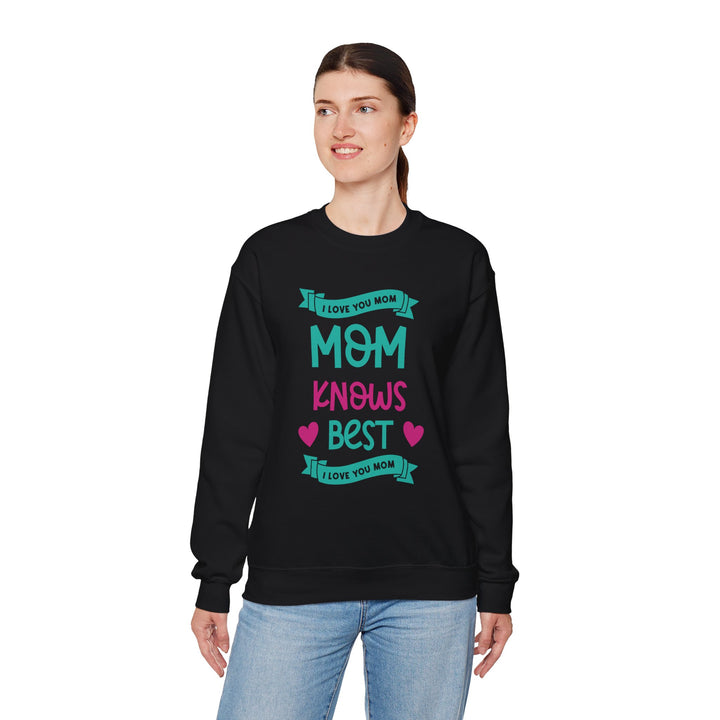 Mom's Sweatshirt - I Love You Mom Design