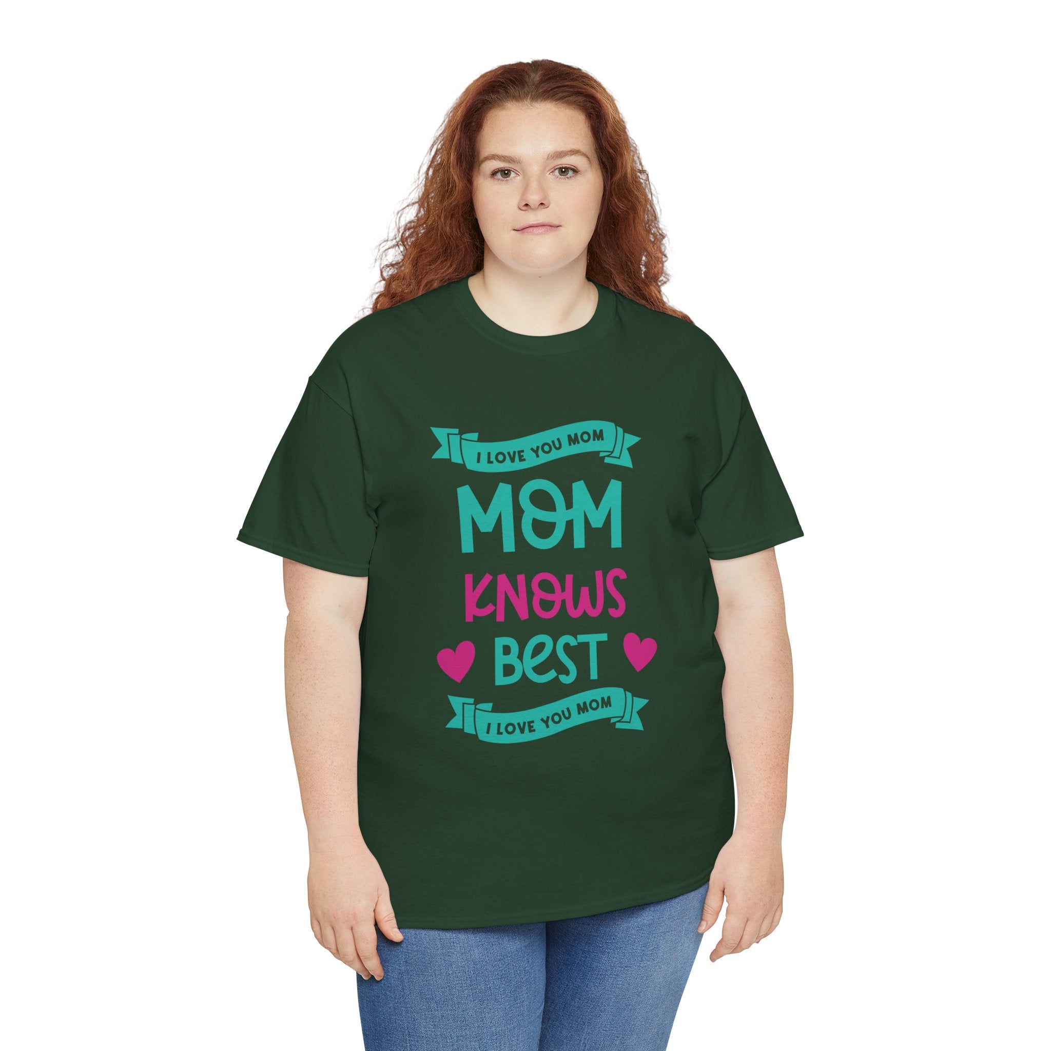 Mom T-Shirt – Mom Knows Best – I Love You Mom Design