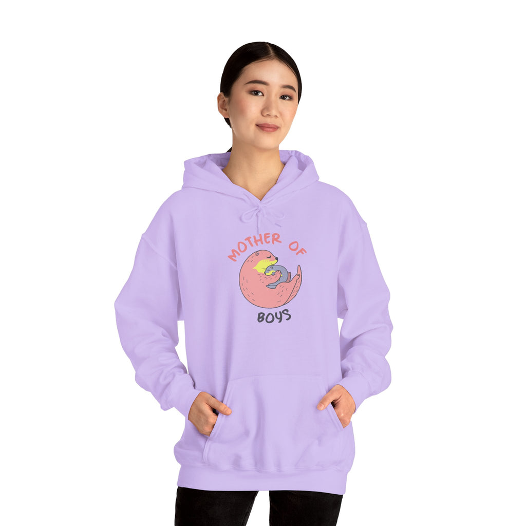 Mom's Unisex Hooded Sweatshirt – Mother of Boys Design