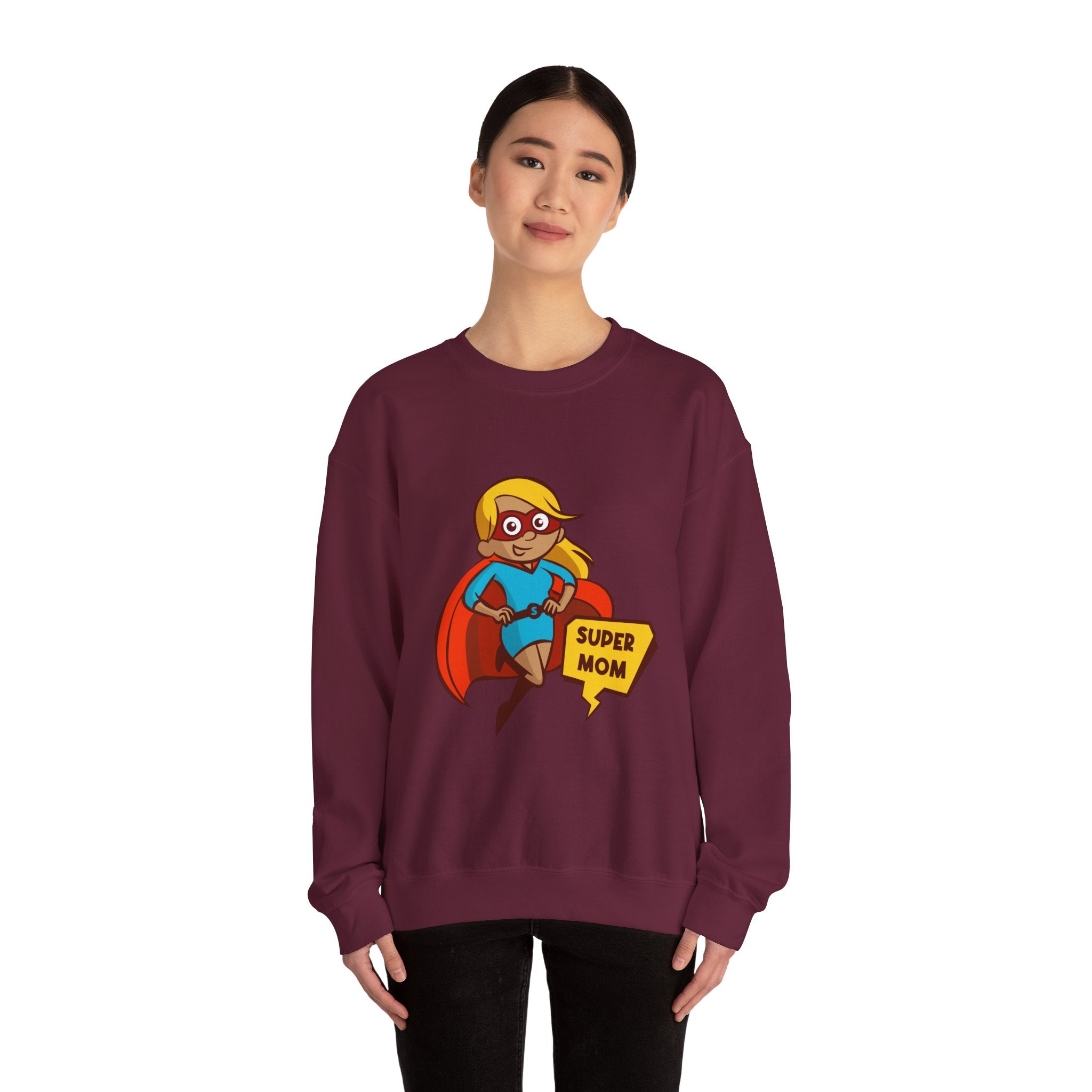 Mom Sweatshirt - Super Mom Design