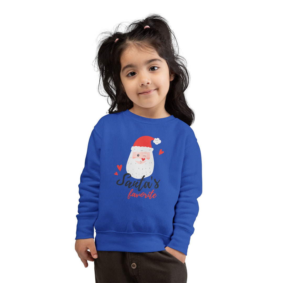 Toddler Sweatshirt — "Santa's Favorite" Cute Kids Christmas Pullover