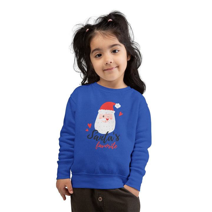 Toddler Sweatshirt — "Santa's Favorite" Cute Kids Christmas Pullover