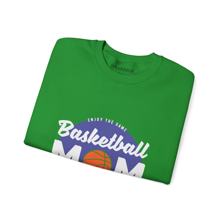 Mom's Sweatshirt - Enjoy The Game Basketball Mom Loud In The Crowd Design