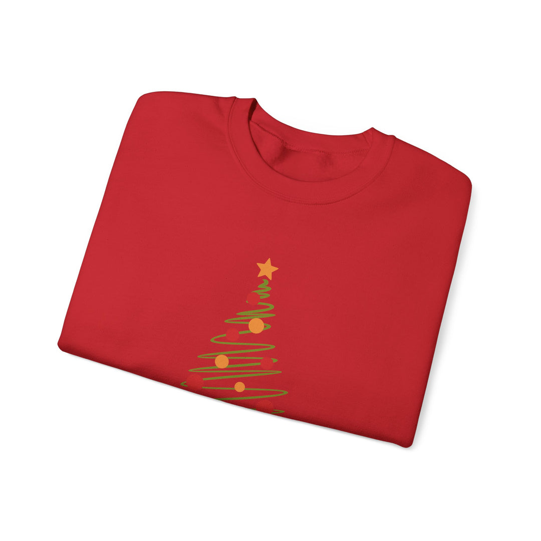 Christmas Tree Crewneck Sweatshirt – "Merry Christmas 2025" Holiday Sweater