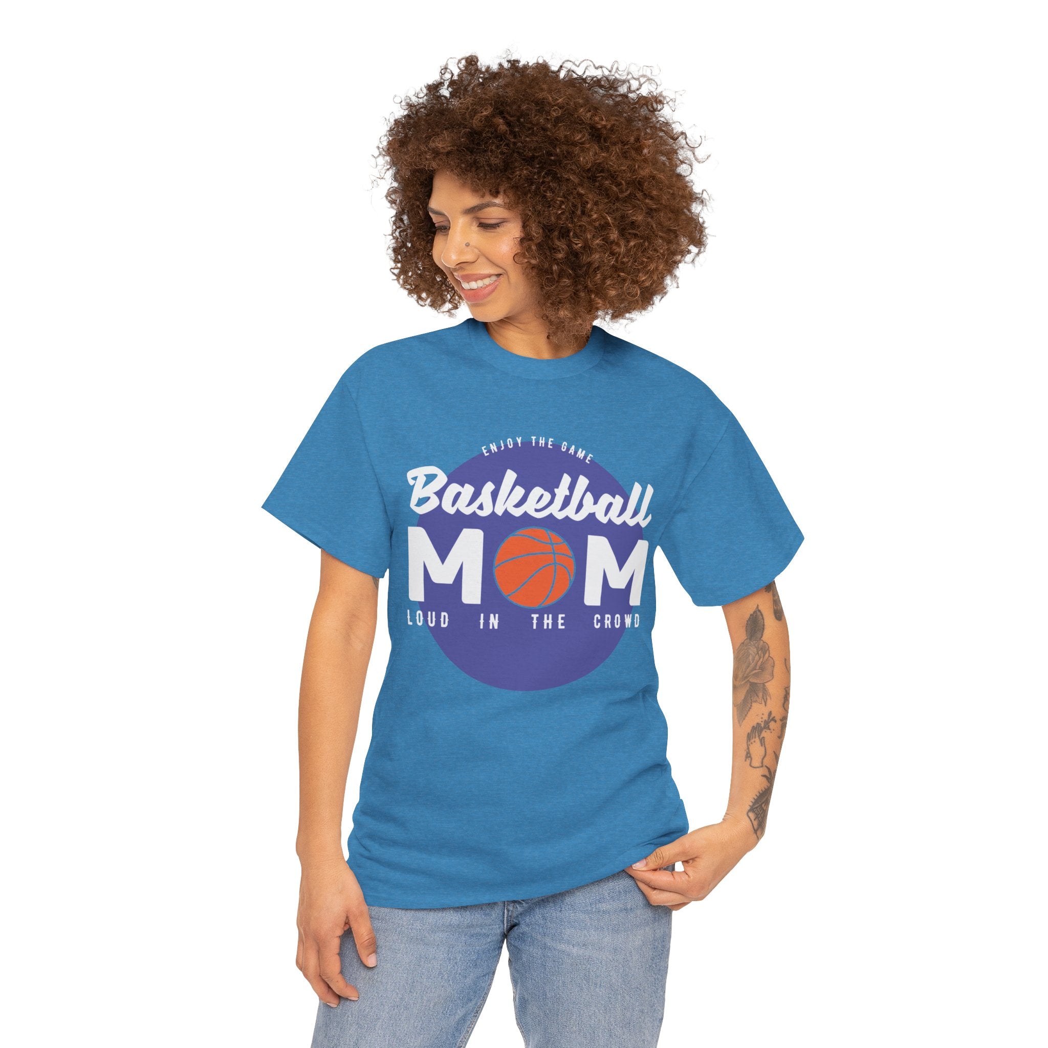 Mom T-Shirt - Basketball Mom Loud in the Crowd Design