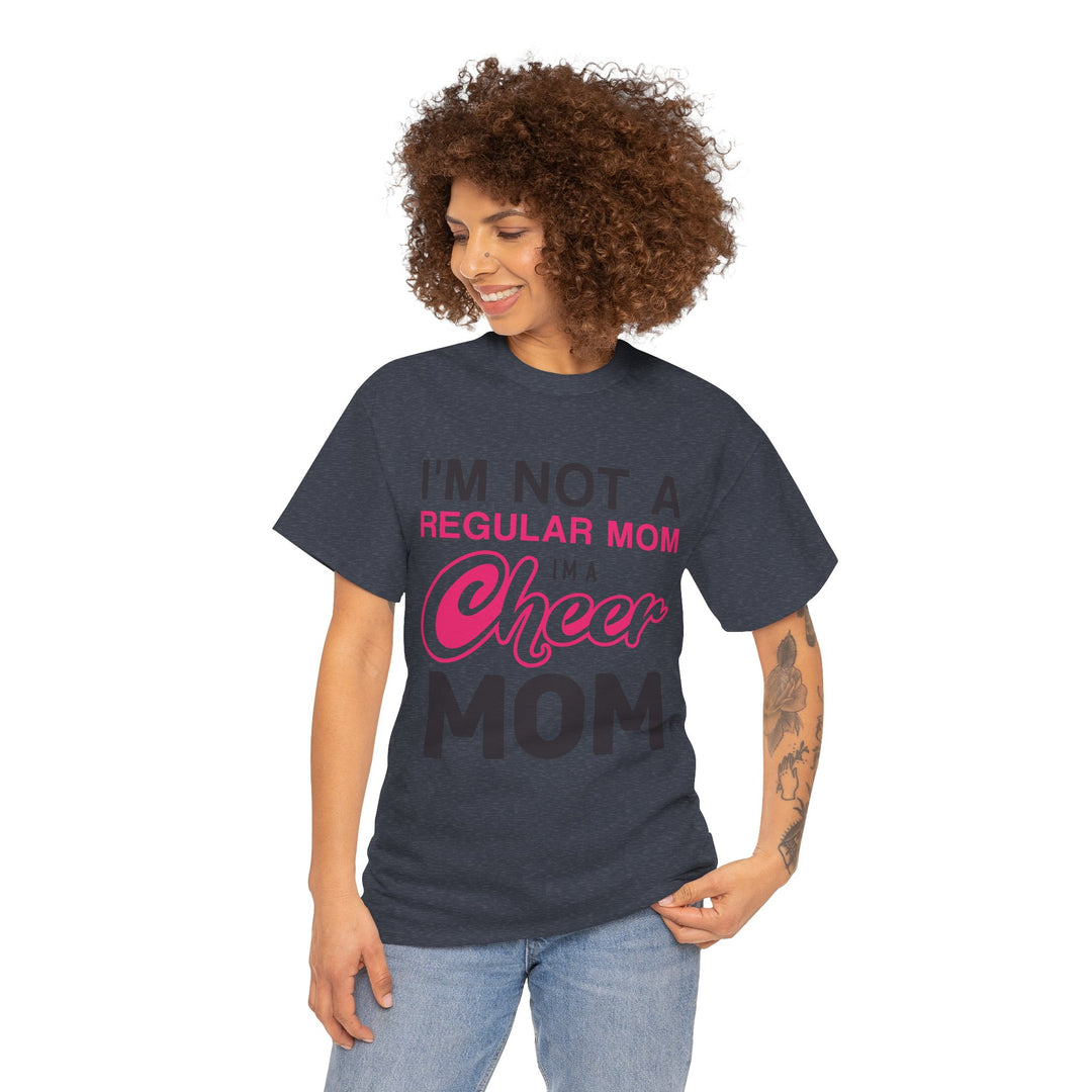 Mom T-Shirt - I'm Not A Regular Mom - Cheer Mom Design for Cheerleading Events