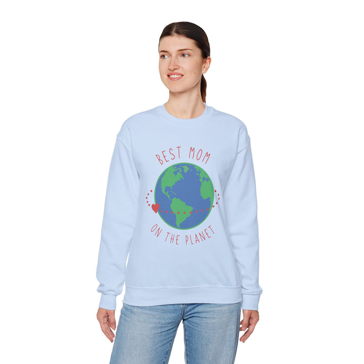 Mom's Sweatshirt - Best Mom on the Planet Design