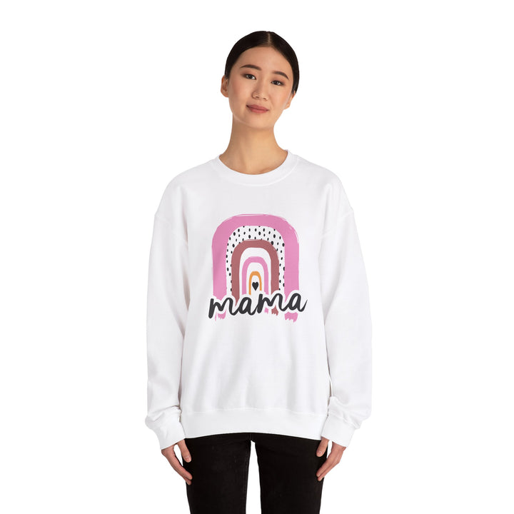 Mom's Sweatshirt - Mama Rainbow Design