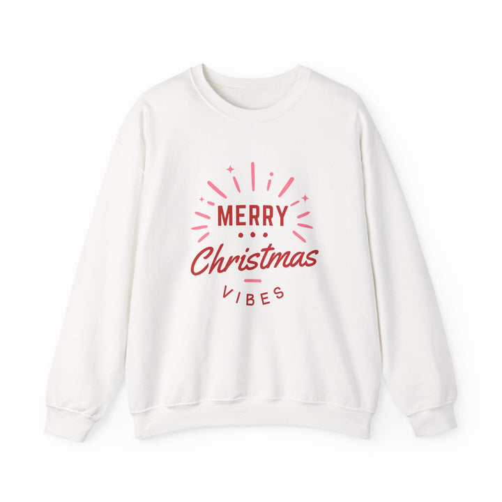 Christmas Sweatshirt — Merry Christmas Vibes Cozy Holiday Crewneck