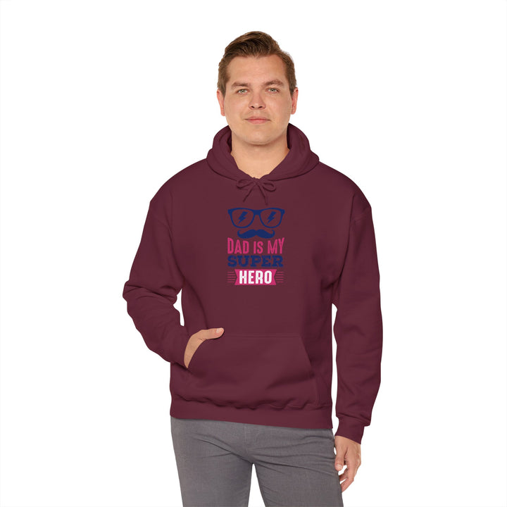 Dad’s Hooded Sweatshirt – Dad is My Superhero Design