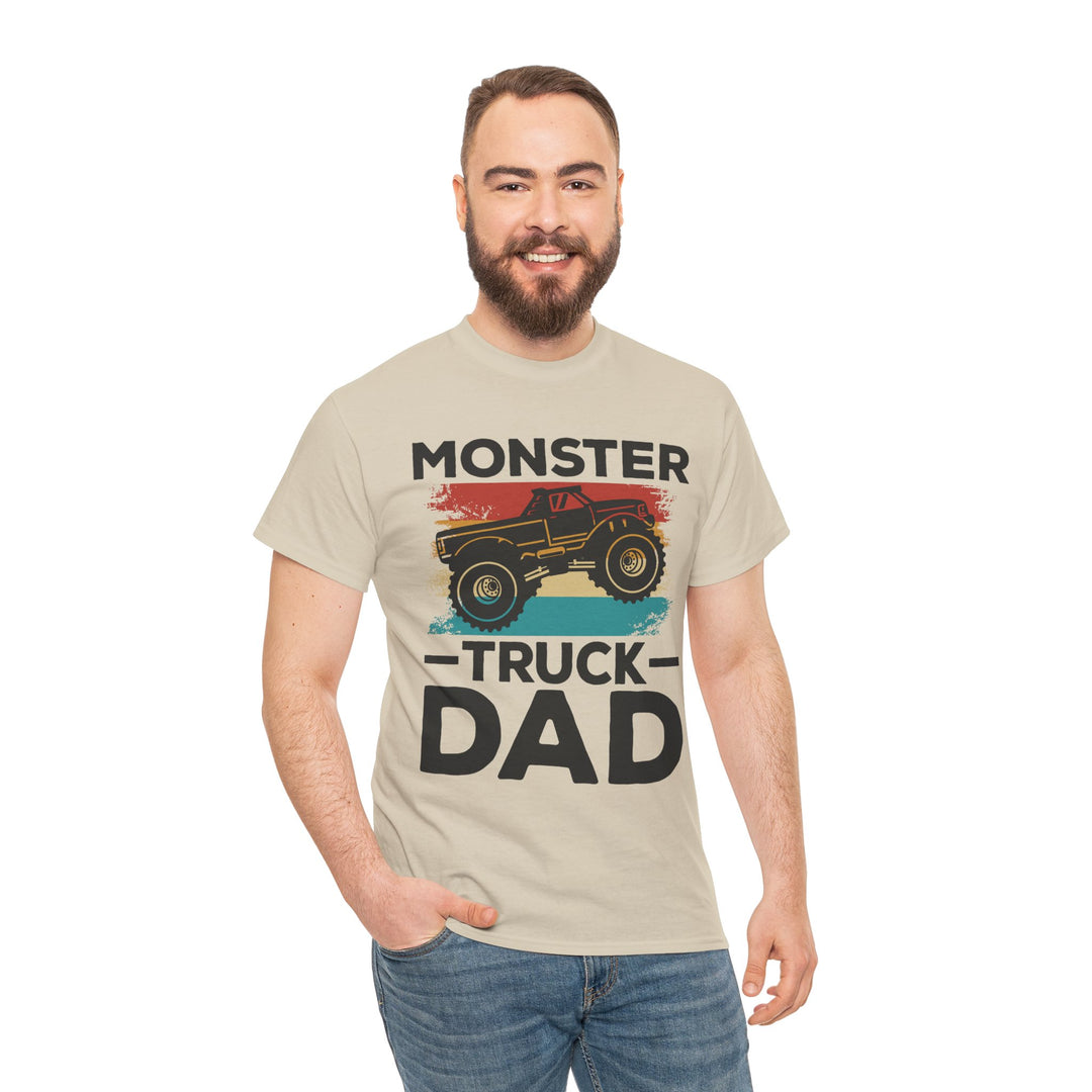 Dad's T-Shirt - Monster Truck Dad Design