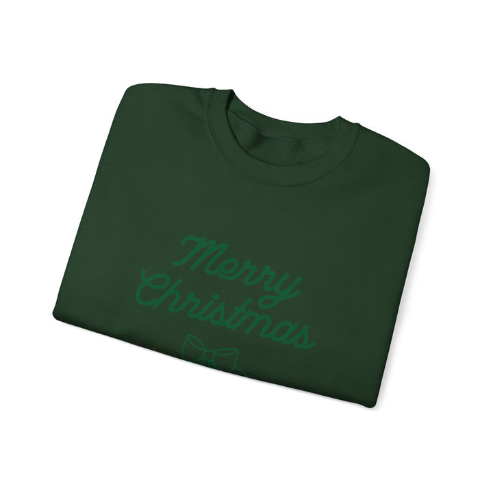 Christmas Crewneck Sweatshirt — “Merry Christmas” Bells Holiday Pullover