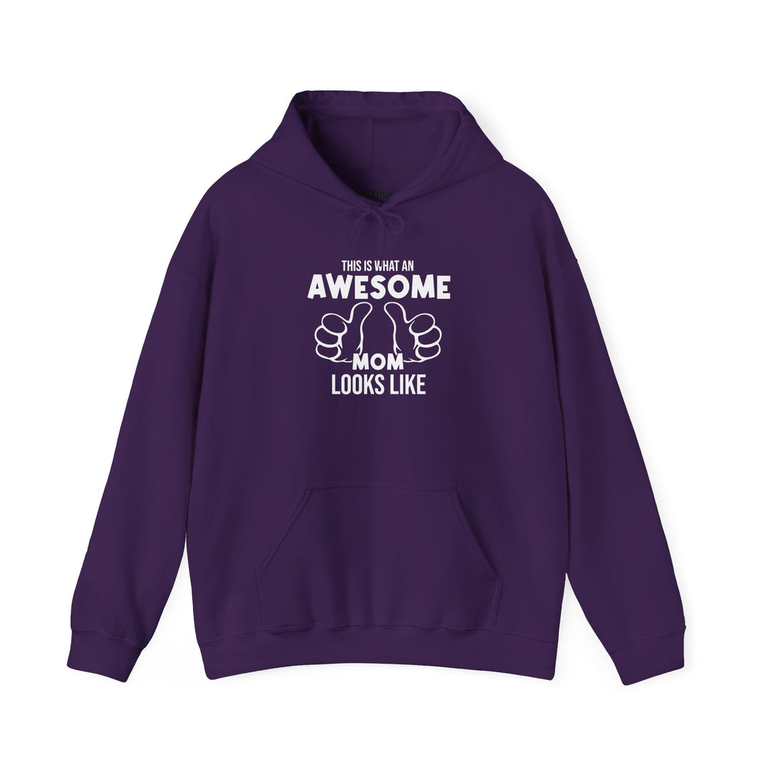 Mom's Unisex Hooded Sweatshirt  - Awesome Mom - Comfortable Awesome Mom Hoodie for Family Time