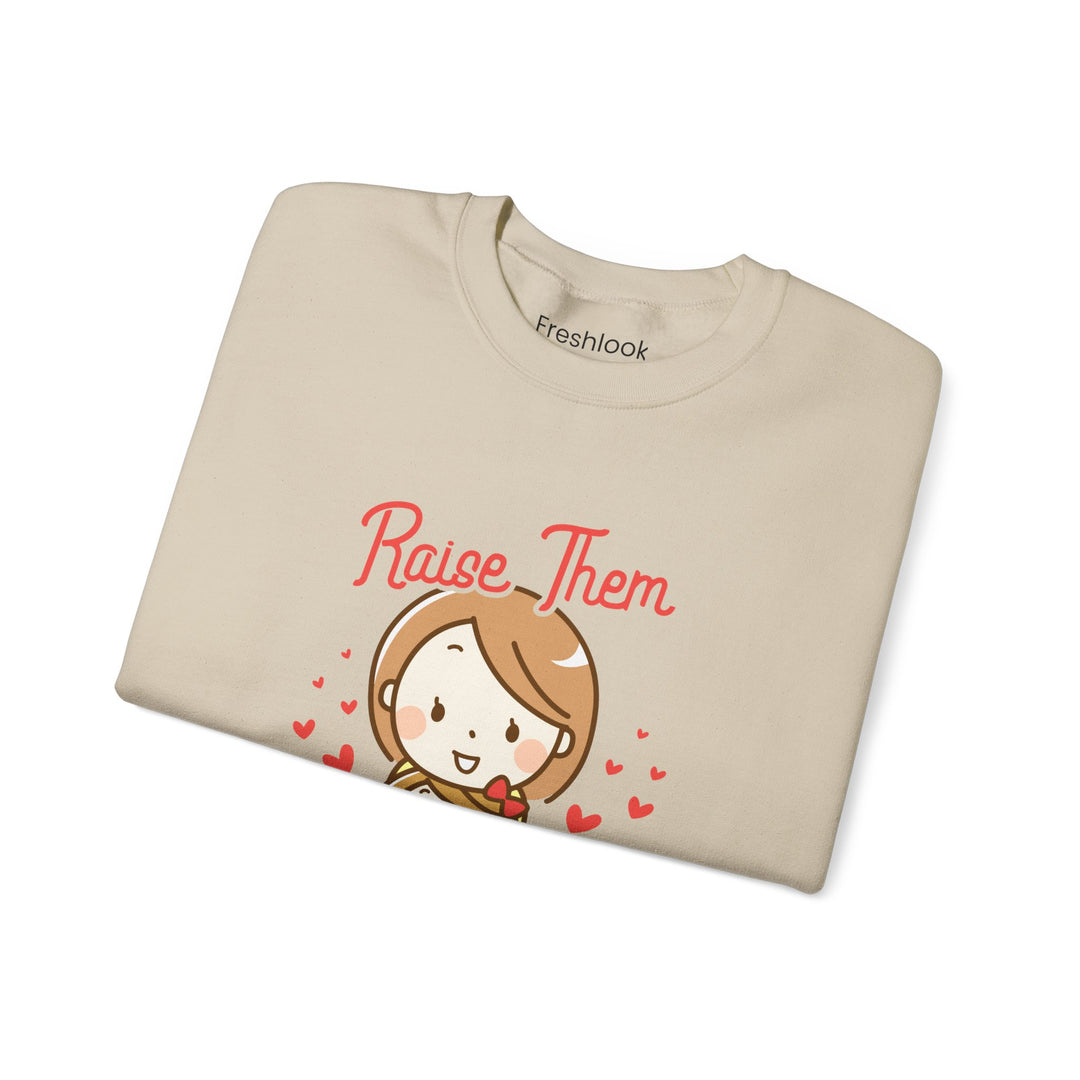 Mom's Sweatshirt - Raise Them Kind Design