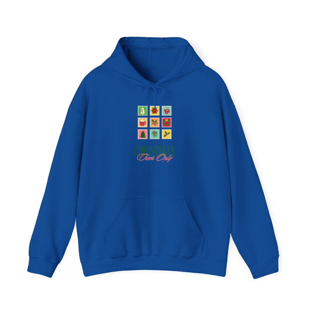 Christmas Cheer Hoodie — Festive Gift Icon Grid with "Christmas Every Day" Text