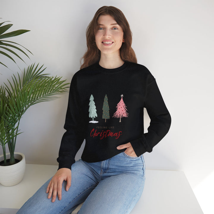 Feeling Like Christmas Crewneck Sweatshirt - Unisex Holiday Sweatshirt