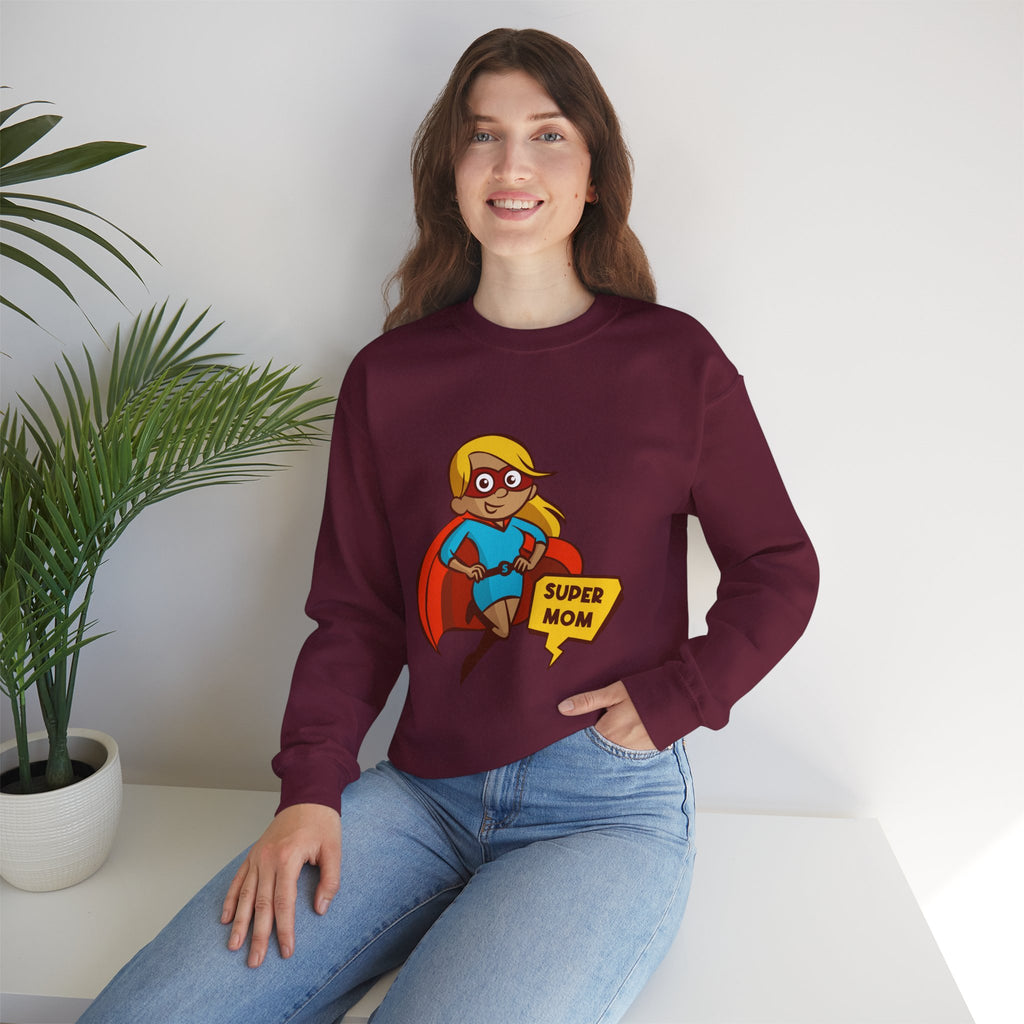 Mom Sweatshirt - Super Mom Design