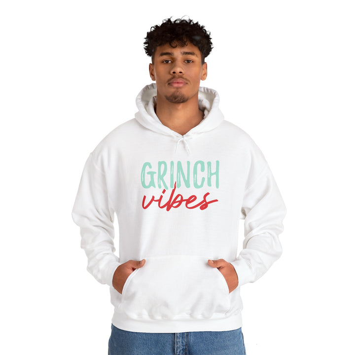 Grinch Vibes Unisex Hoodie - Cozy Holiday Sweatshirt for Christmas Spirit