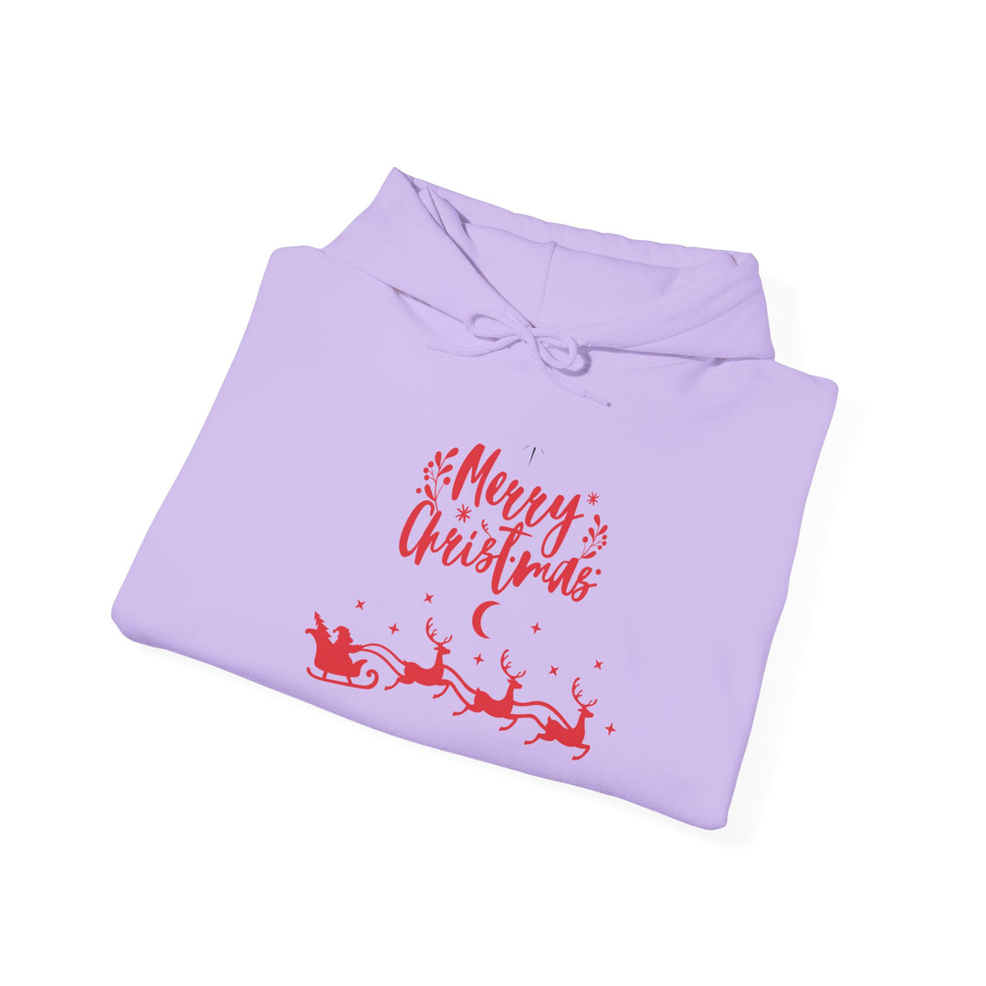 Merry Christmas Unisex Hooded Sweatshirt, Holiday Sweatshirt