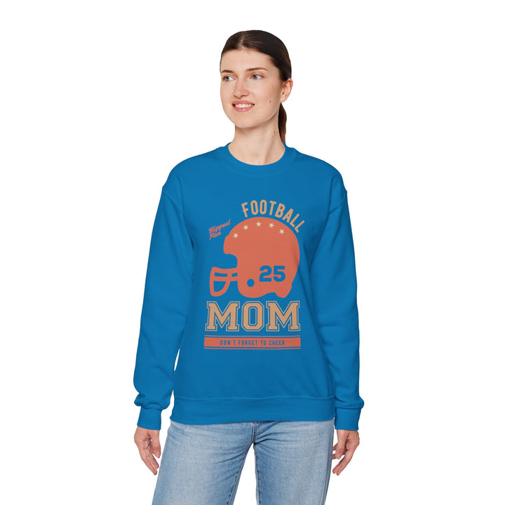 Mom's Sweatshirt - Biggest Football Fan Cheerful Design for Game Days