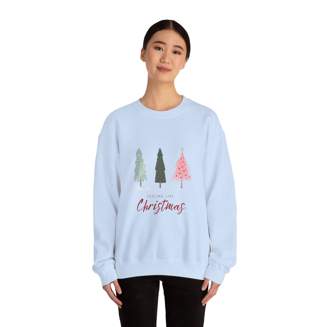 Feeling Like Christmas Crewneck Sweatshirt - Unisex Holiday Sweatshirt