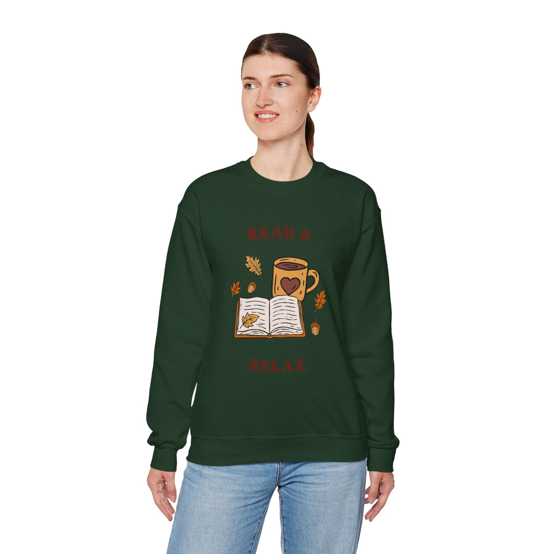 Read & Relax Sweatshirt — Cozy Book Lover Crewneck