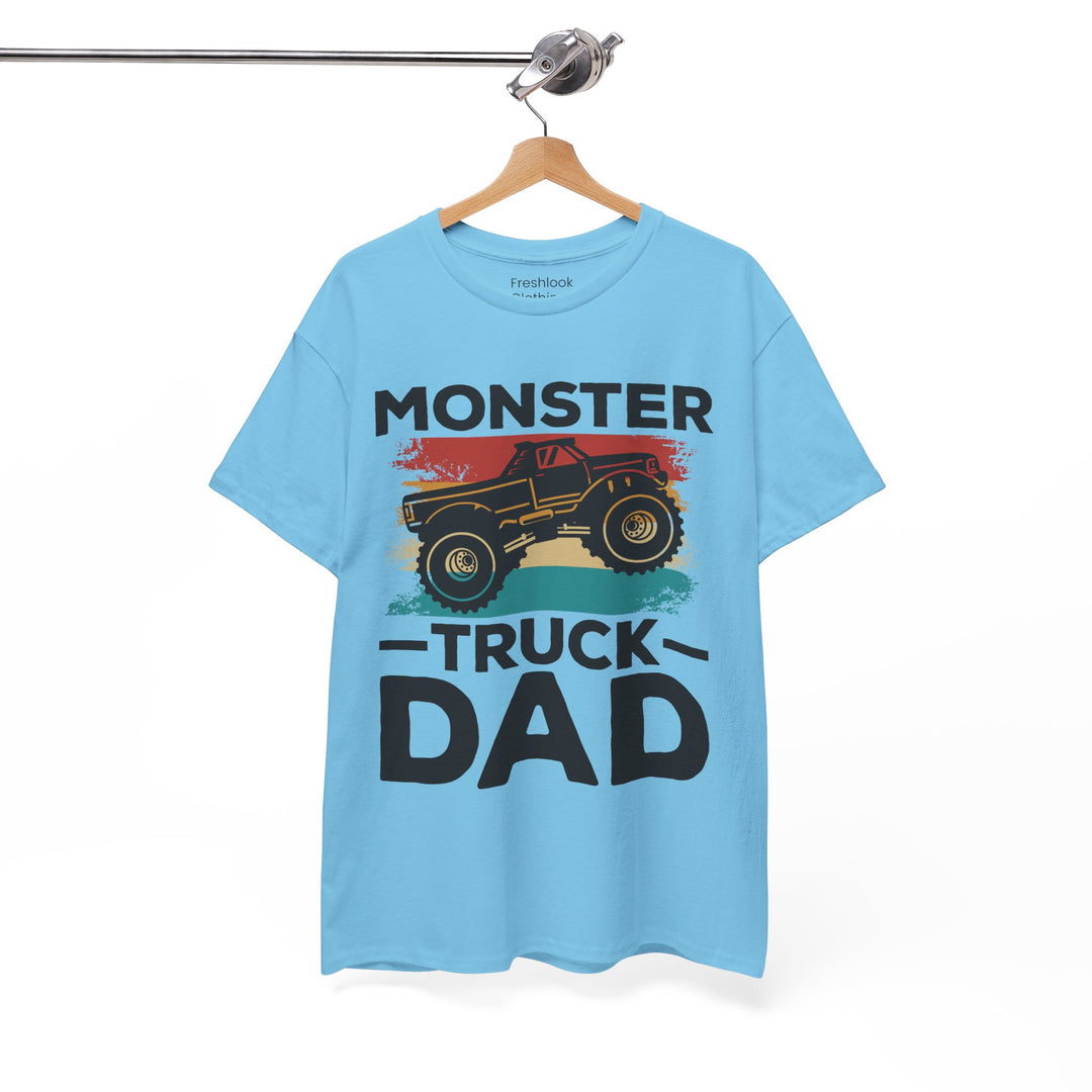 Dad's T-Shirt - Monster Truck Dad Design