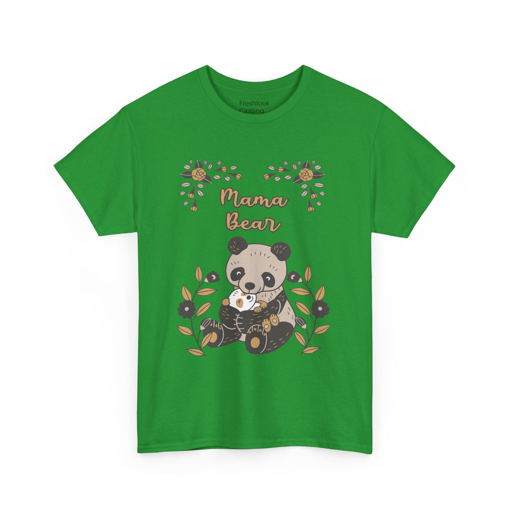 Mom T-Shirt - Mama Bear with Cute Panda Design