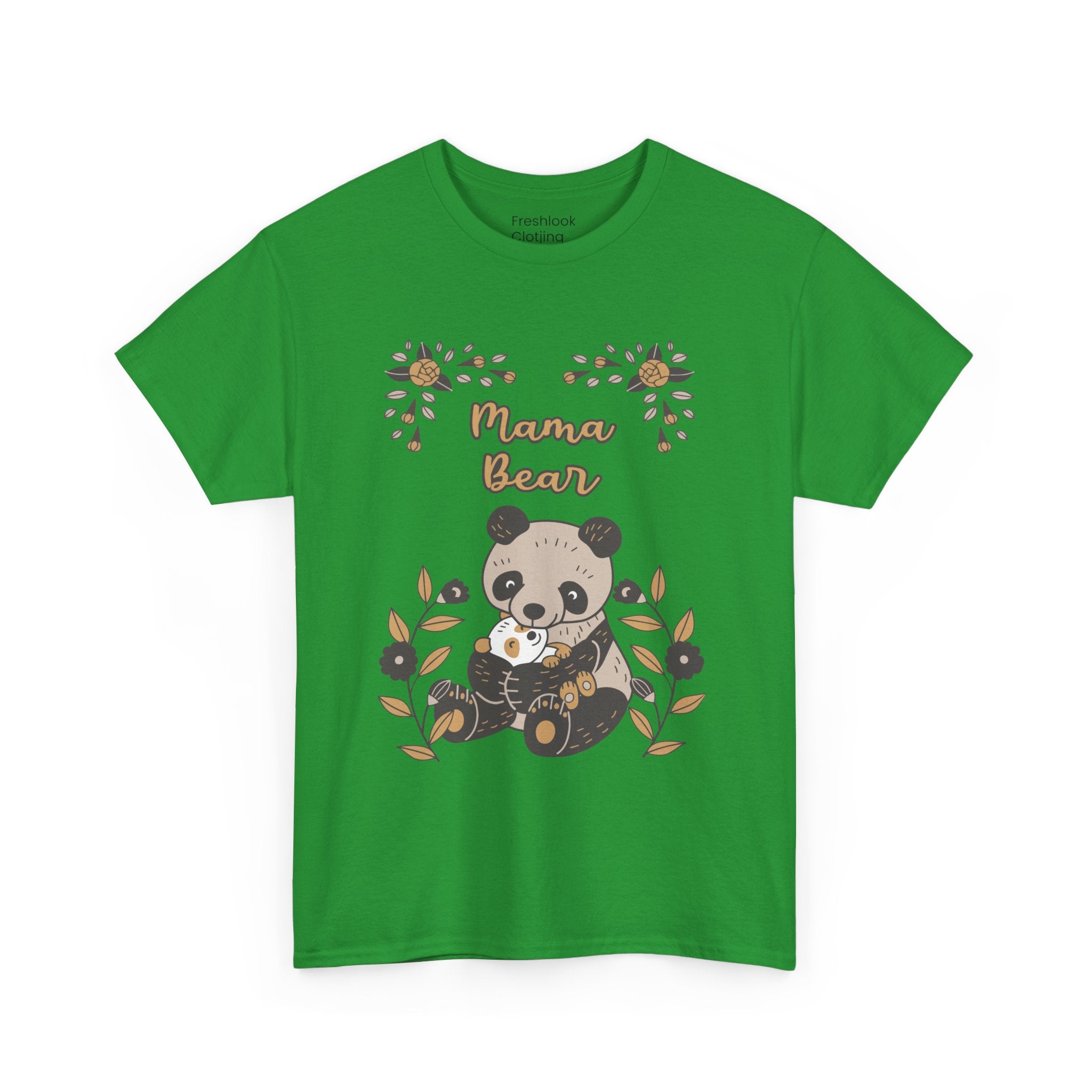 Mom T-Shirt - Mama Bear with Cute Panda Design