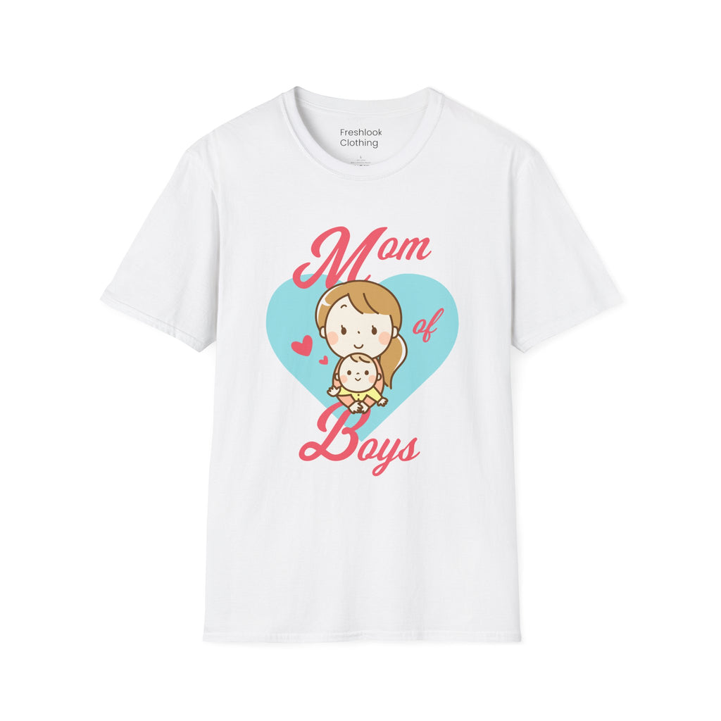 Mom T-Shirt - Mom of Boys Design