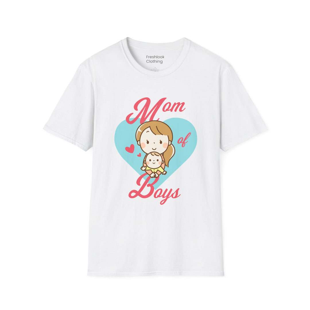 Mom's T-Shirt - Mom of Boys Design