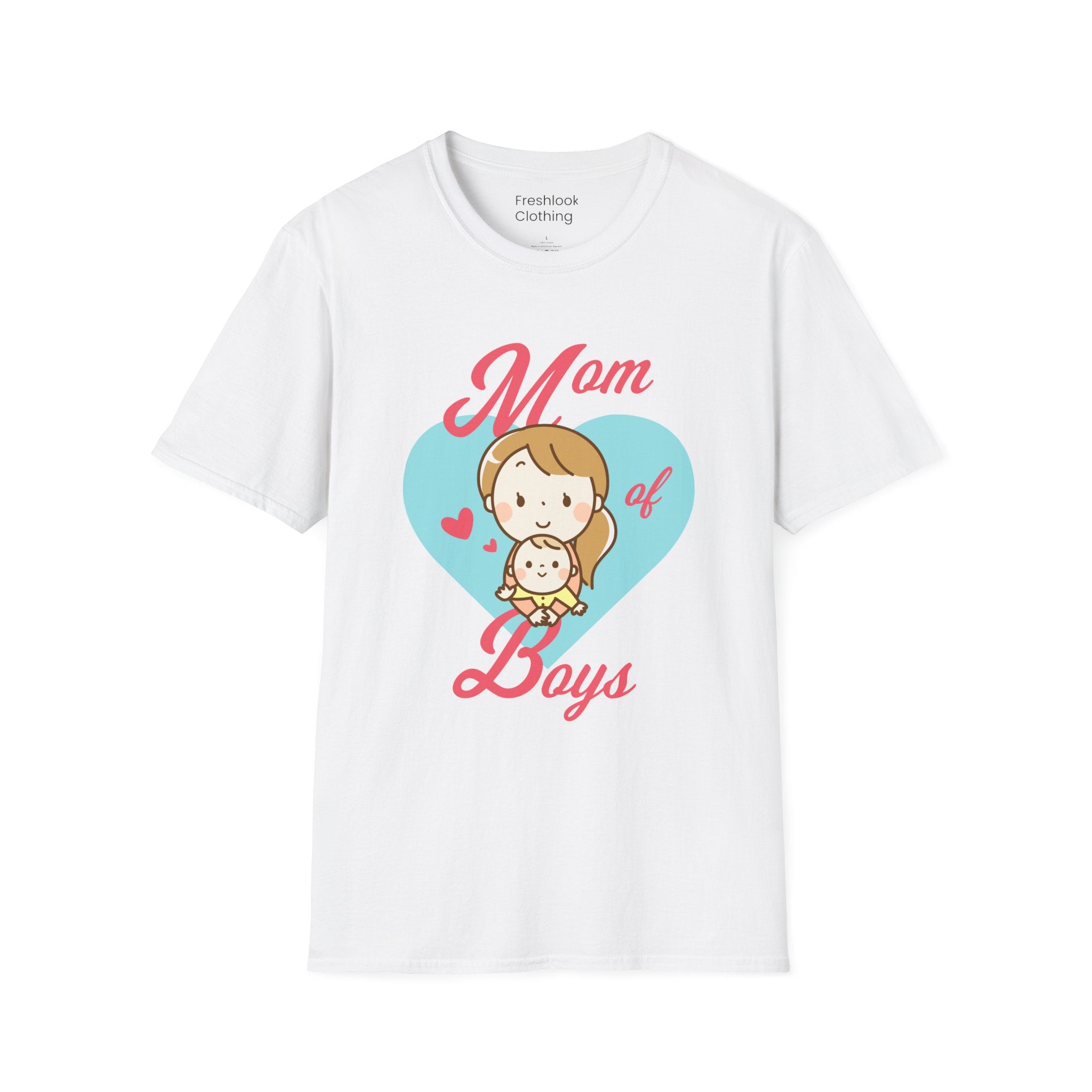 Mom T-Shirt - Mom of Boys Design