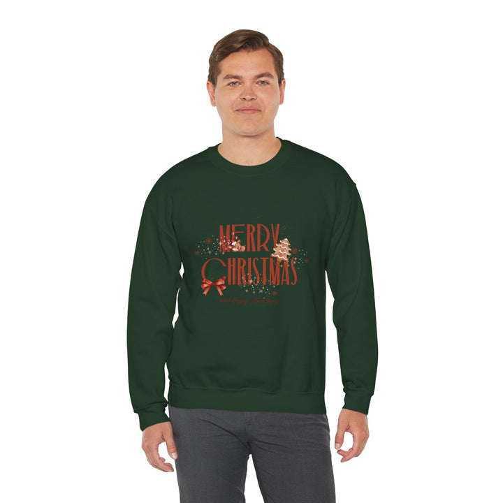 Merry Christmas Crewneck Sweatshirt – Vintage Holiday Graphic