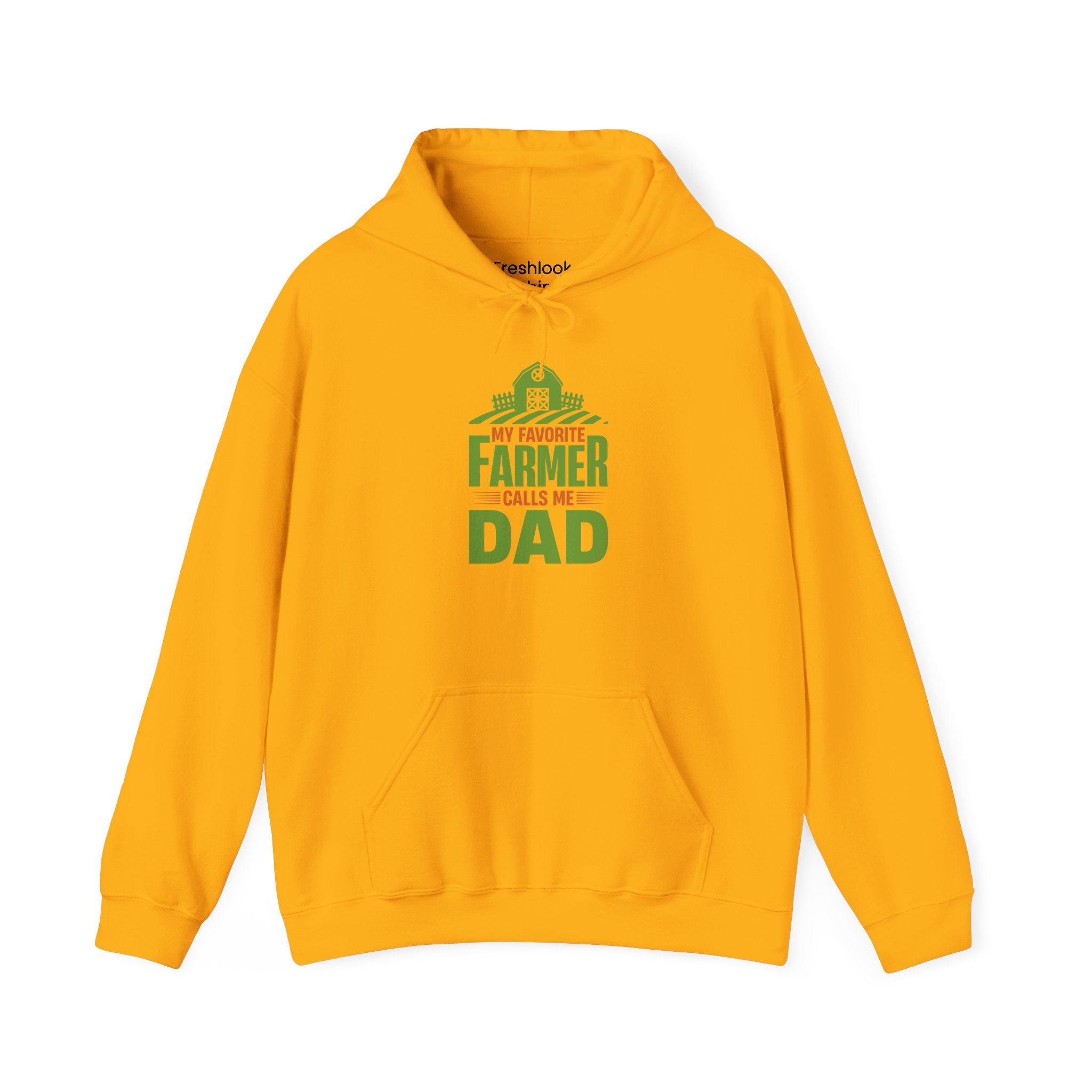 Dad’s Hooded Sweatshirt – My Favorite Farmer Calls Me Dad Design