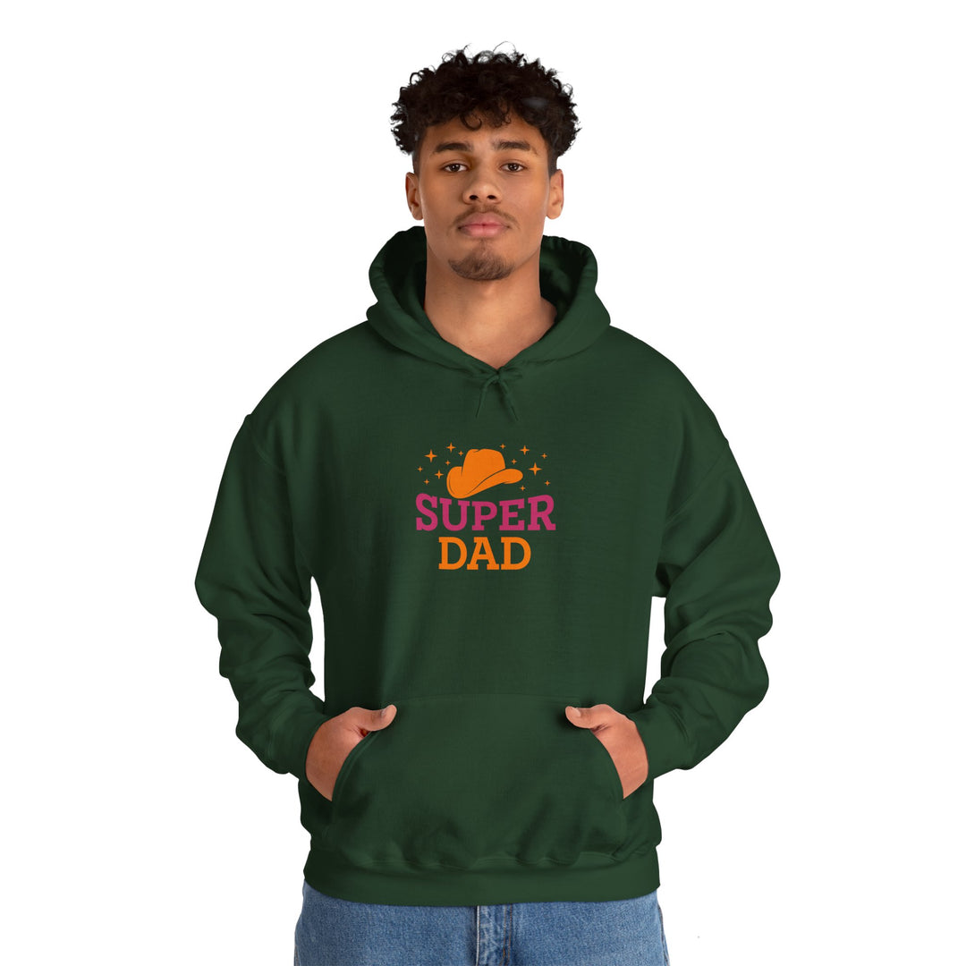 Dad’s Hooded Sweatshirt – Super Dad Design