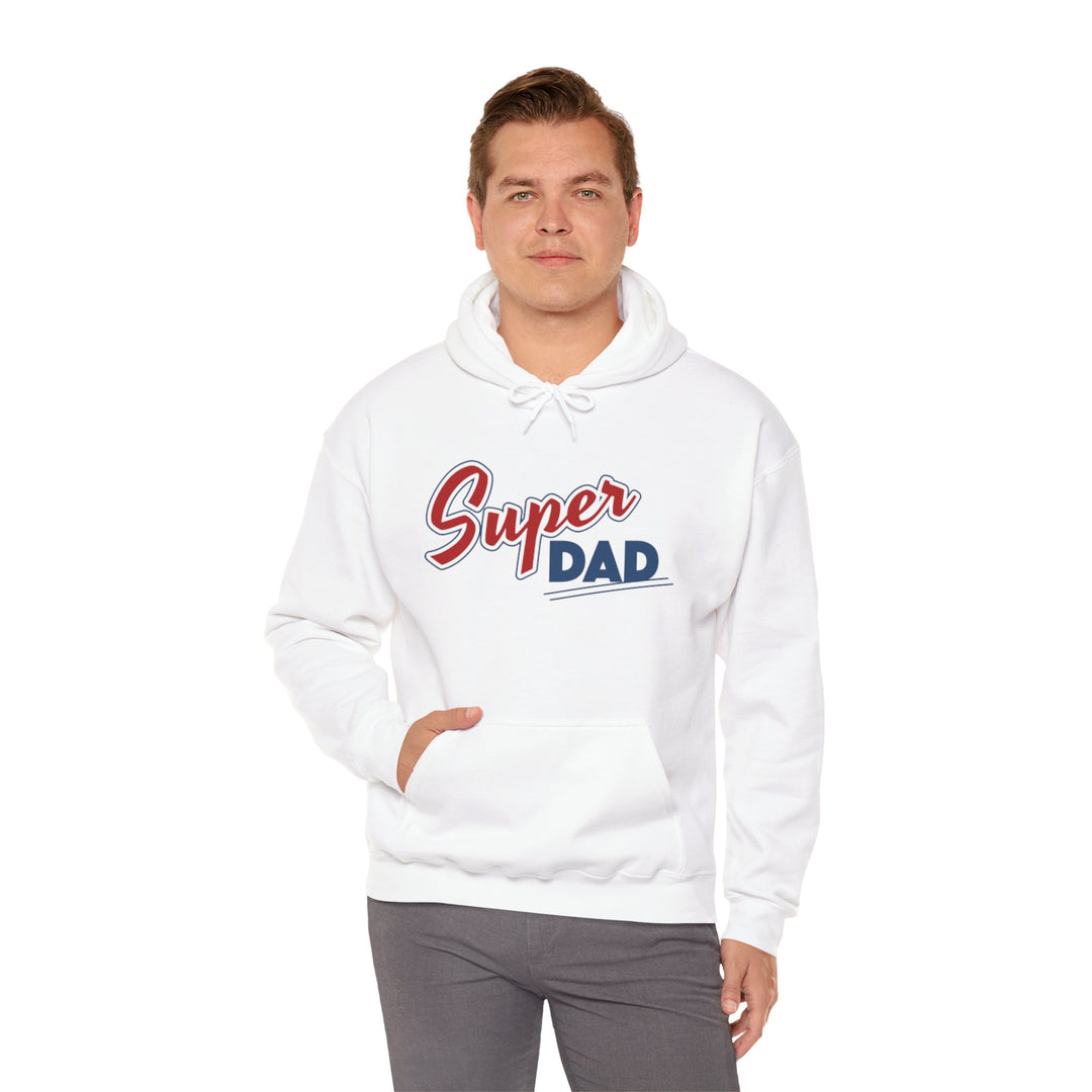 Dad’s Hooded Sweatshirt – Super Dad Unisex Hooded Design