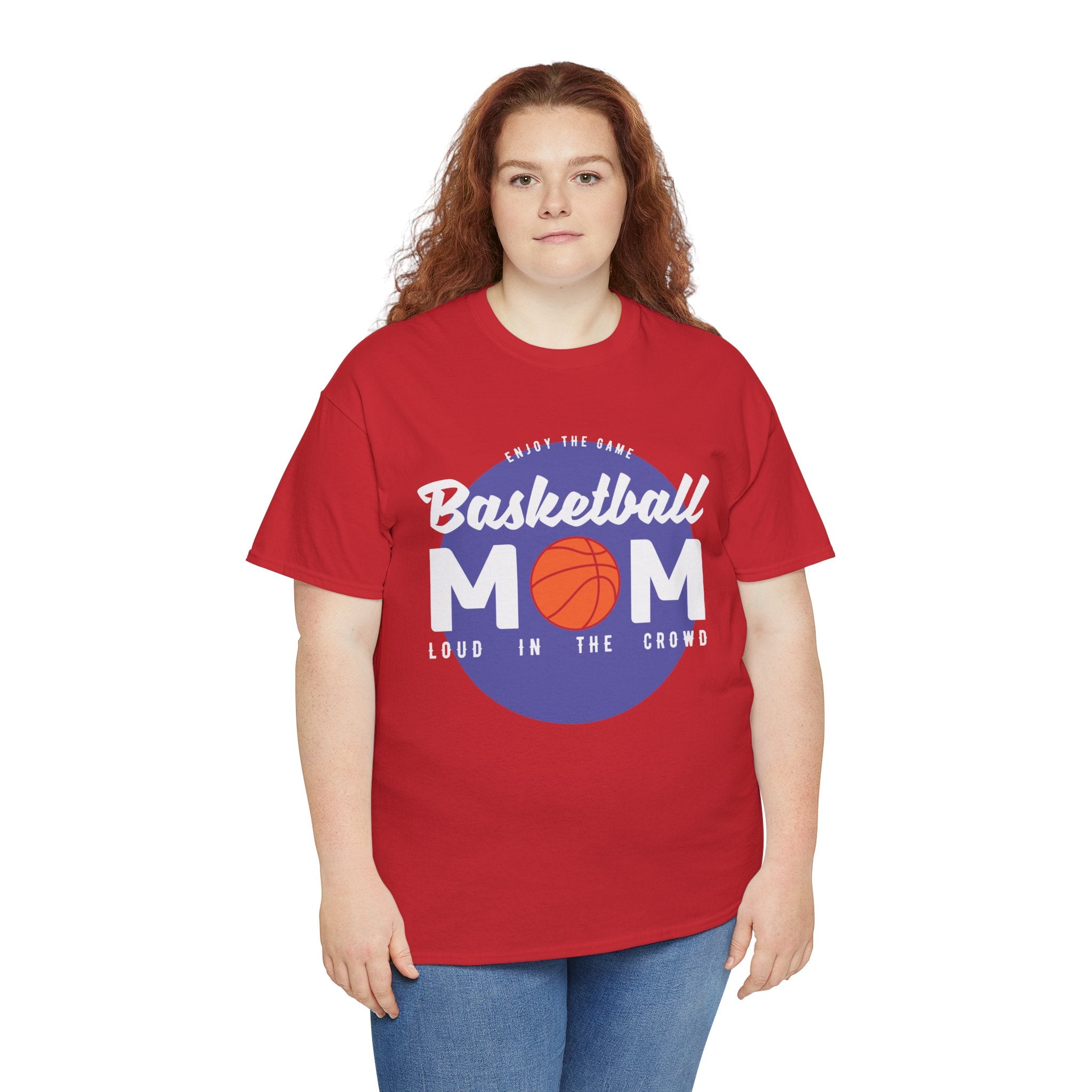 Mom T-Shirt - Basketball Mom Loud in the Crowd Design