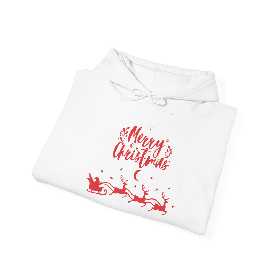 Merry Christmas Unisex Hooded Sweatshirt, Holiday Sweatshirt