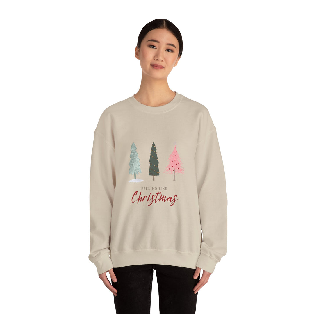 Feeling Like Christmas Crewneck Sweatshirt - Unisex Holiday Sweatshirt