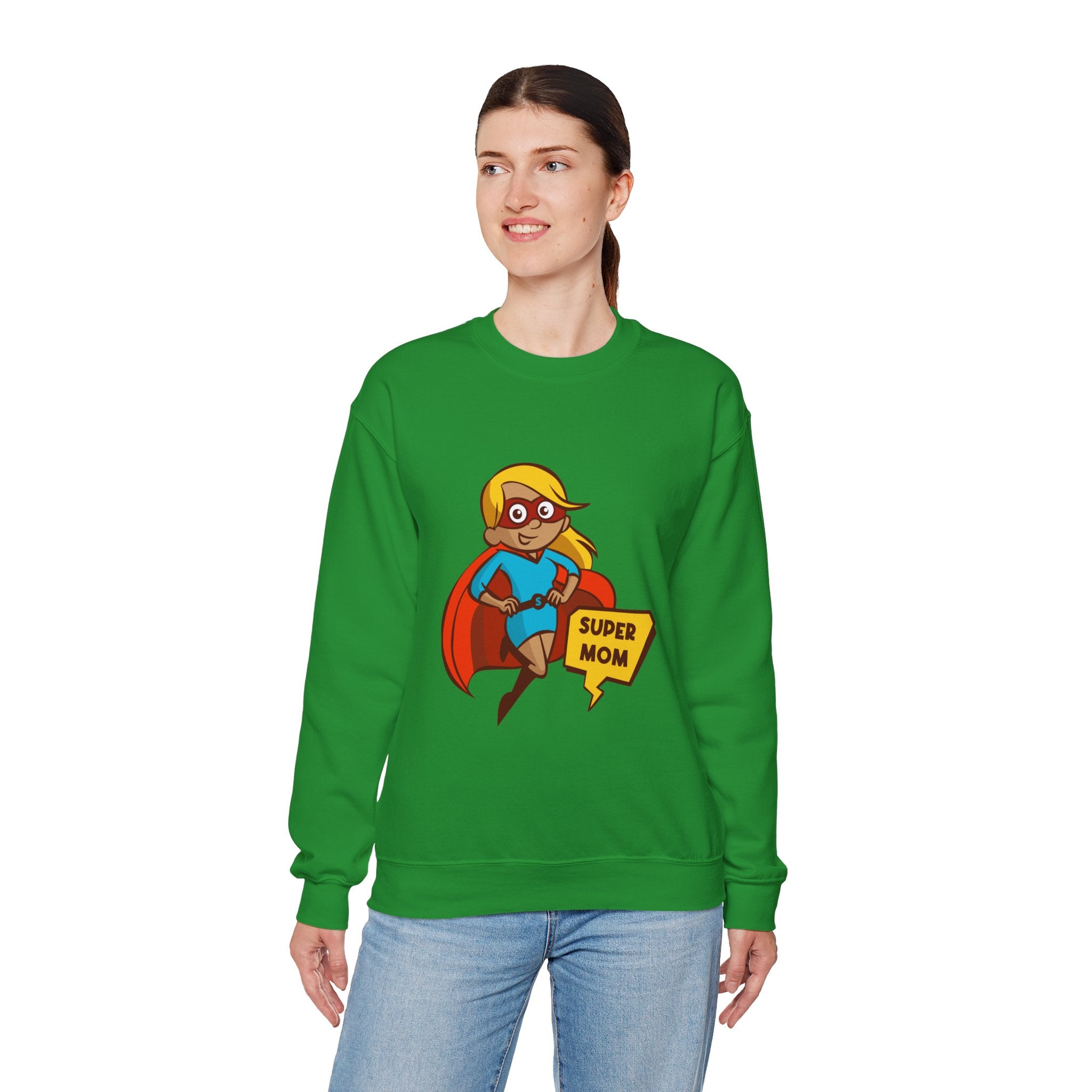 Mom Sweatshirt - Super Mom Design